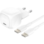 Chargeur secteur réseau Belkin BoostCharge USB-C Wall Charger 20W + USB-C Cable White - WCA009kq1MWH-B6