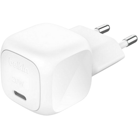 Chargeur secteur réseau Belkin BoostCharge USB-C Wall Charger 20W + USB-C Cable White - WCA009kq1MWH-B6 - photo 2