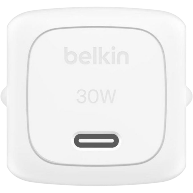 Chargeur secteur pour réseau Belkin BoostCharge USB-C Wall Charger 30W + USB-C Cable White - WCA008kq1MWH-B6 - photo 3