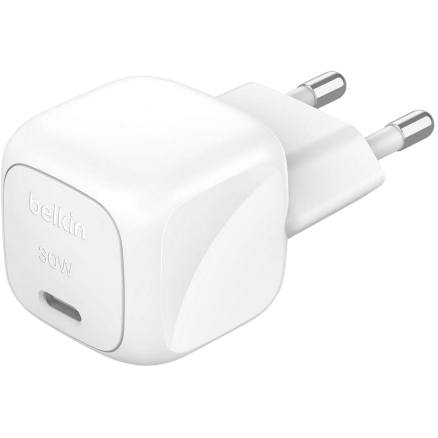 Chargeur secteur pour réseau Belkin BoostCharge Compact USB-C Wall Charger 30W White - WCA008KQWH