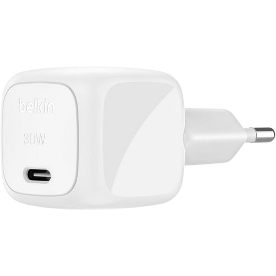 Chargeur secteur pour réseau Belkin BoostCharge Compact USB-C Wall Charger 30W White - WCA008KQWH - photo 2