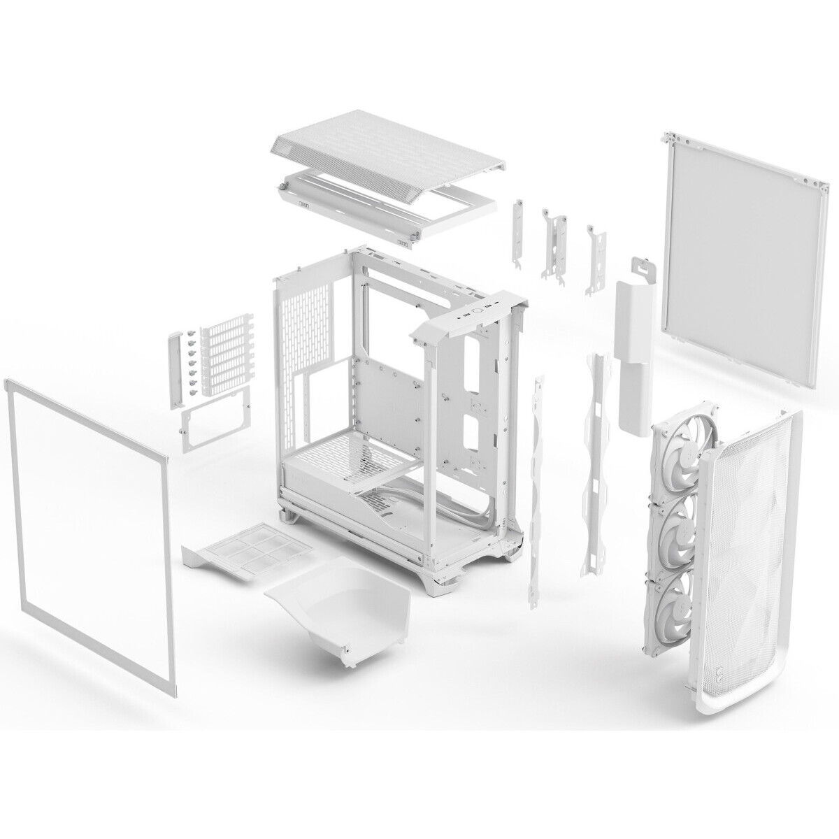 Boîtier Fractal Design Meshify 3 White RGB TG Clear Tint - FD-C-MES3A-07 - photo 14