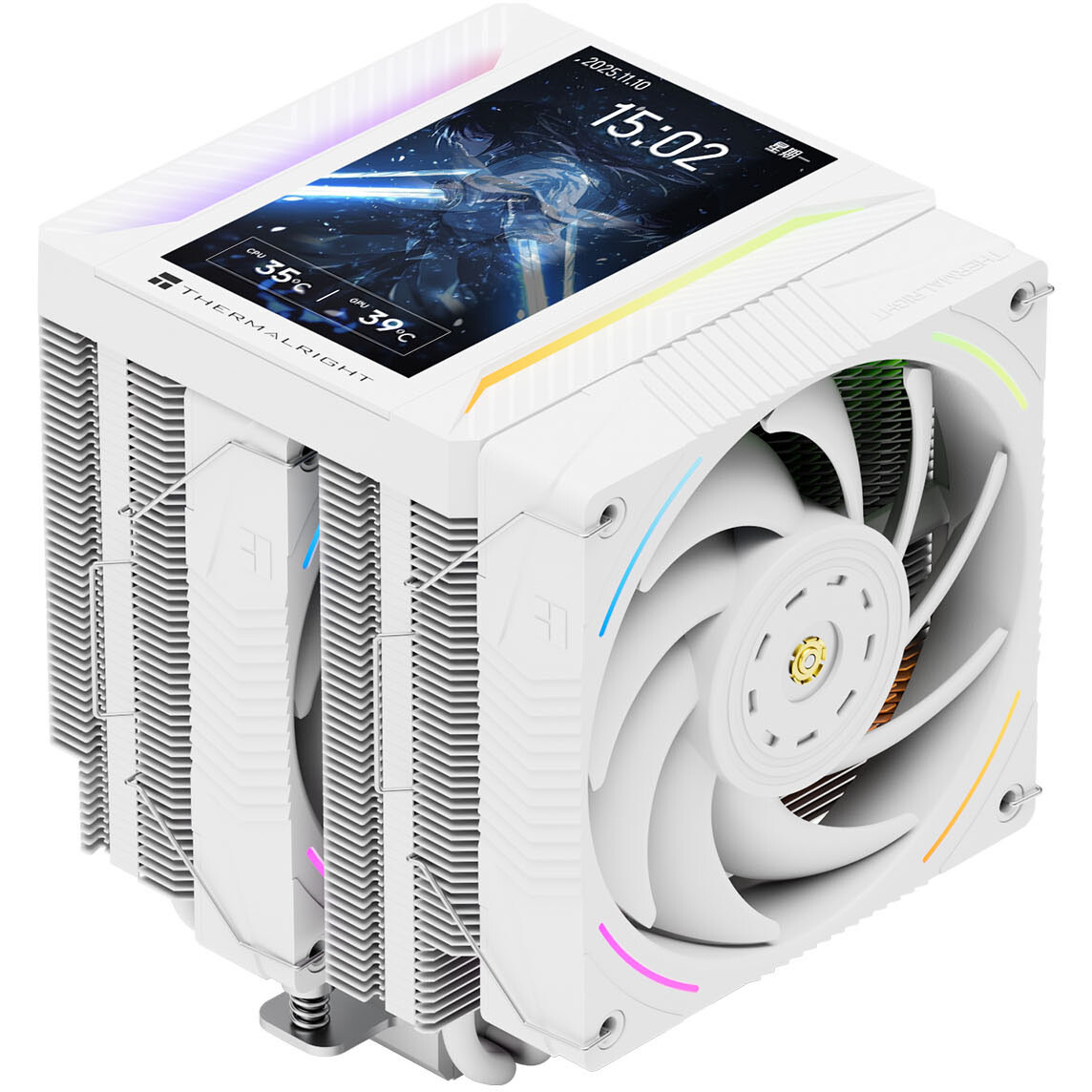 ventilateur de refroidissement Thermalright Peerless Assassin 120 Vision MAX ARGB White - PA120VMAW