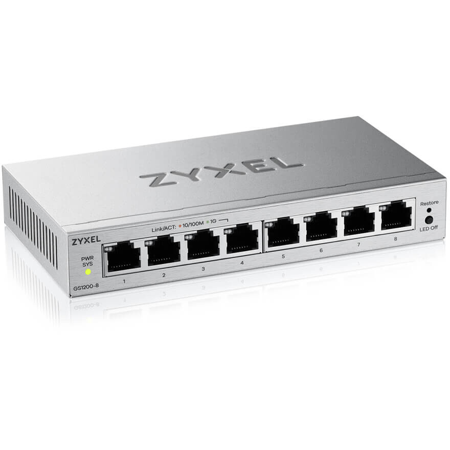 Commutateur (switch) Zyxel GS1200-8 V3 - GS1200-8V3