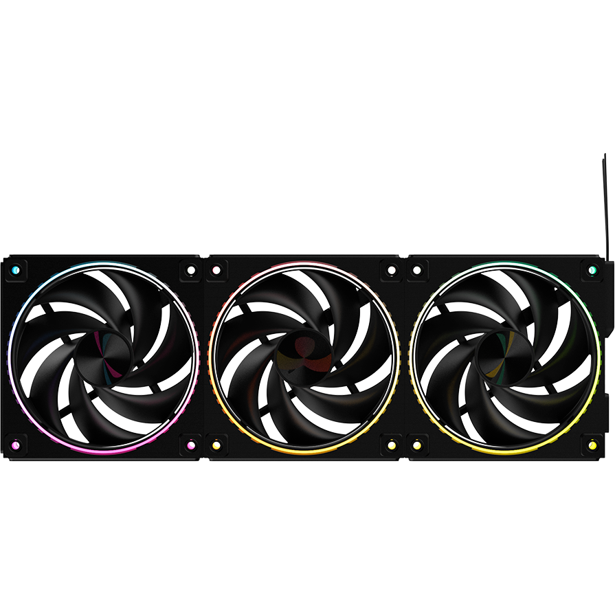 Ventilateur pour boîtier Zalman ZM-DF120 A3 Black (3 pcs) - photo 2
