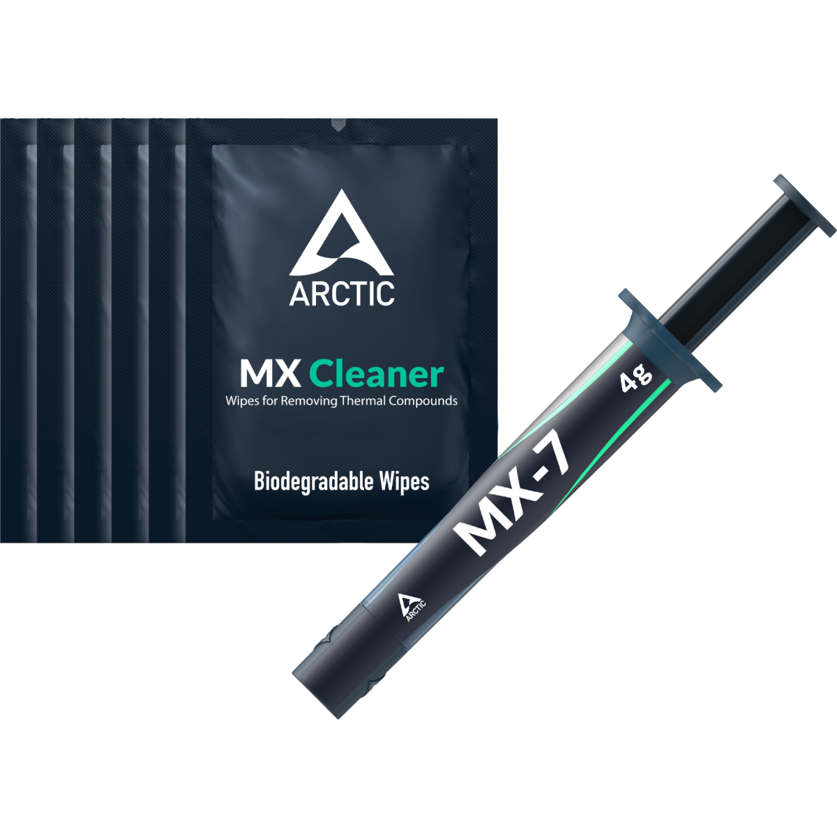 pâte thermique Arctic MX-7 Thermal Compound (4 g) + 6pcs MX Cleaner - ACTCP00092A