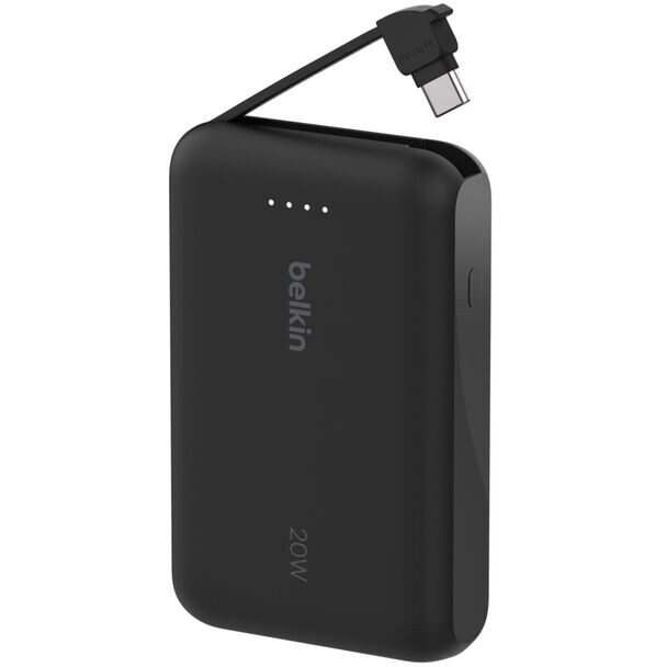 batterie externe Belkin BoostCharge Power Bank 10K with Integrated Cable Black - BPB021hqBK - photo 2