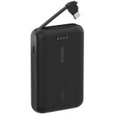 batterie externe Belkin BoostCharge Power Bank 10K with Integrated Cable Black (BPB021hqBK)