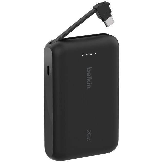 batterie externe Belkin BoostCharge Power Bank 10K with Integrated Cable Black - BPB021hqBK - photo 3