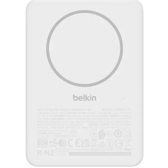 batterie externe Belkin BoostCharge Slim Magnetic Power Bank 5K White - BPD010hqWH - photo 4