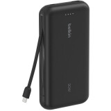 Batterie externe Belkin BoostCharge Power Bank 20K with Integrated Cable Black (BPB024hqBK)