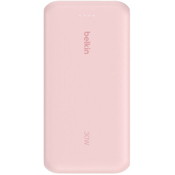 batterie externe Belkin BoostCharge Power Bank 20K with Integrated Cable Pink - BPB024hqPK