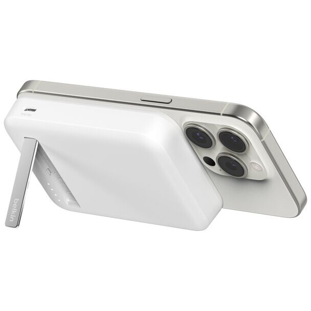 batterie externe Belkin BoostCharge Pro Magnetic Power Bank with Qi2 15W 8K White - BPD007btWH - photo 3