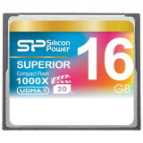 Carte mémoire 16Gb Compact Flash Silicon Power 1000x (SP016GBCFC1K0V10)