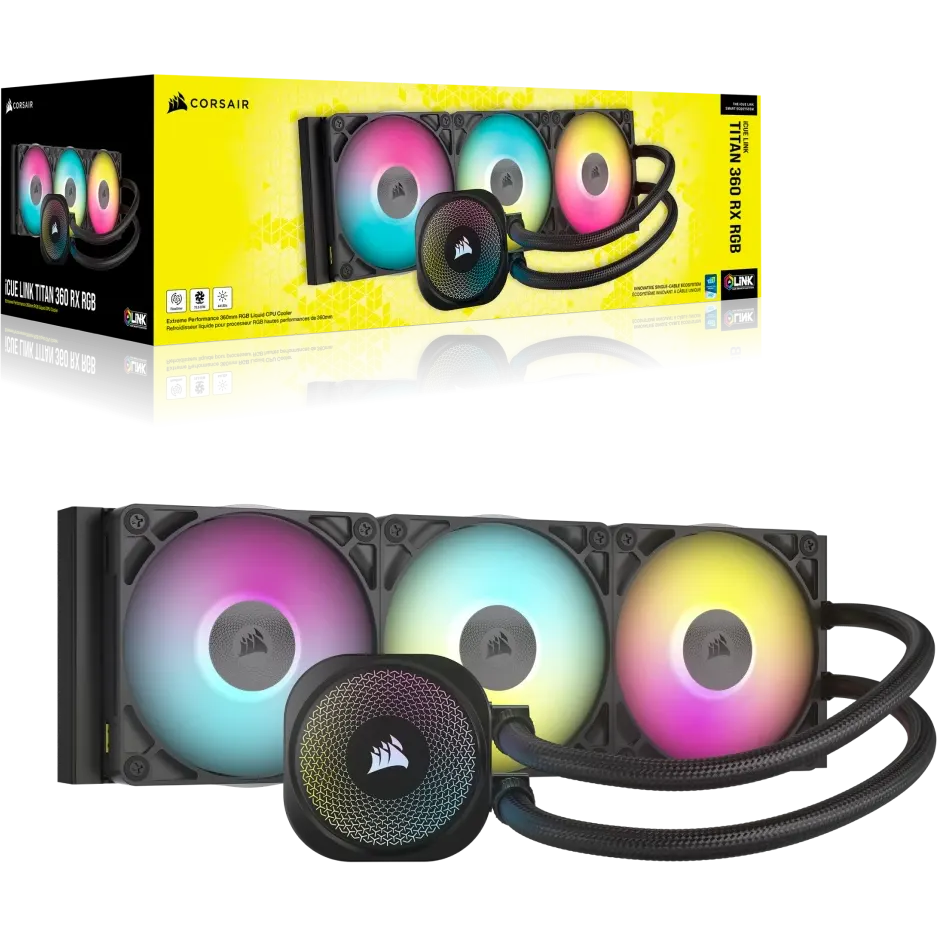 système de refroidissement liquide Corsair iCUE LINK TITAN 360 RX RGB Black (CW-9061018-WW) - photo 6