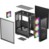 Boîtier DeepCool MATREXX 55 V4 C Black (R-MATREXX55-BCADA4-G-4)