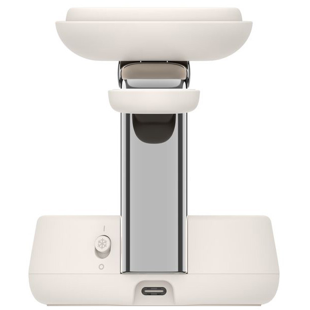 chargeur sans fil Belkin UltraCharge Pro 3-in-1 Magnetic Charging Dock with Qi2 25W Sand - WIZ040kqSD - photo 3