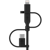 Câble USB - microUSB/USB Type-C/Lightning, 1m, Belkin CAC001bt1MBK