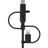 Câble USB - microUSB/USB Type-C/Lightning, 1m, Belkin CAC001bt1MBK