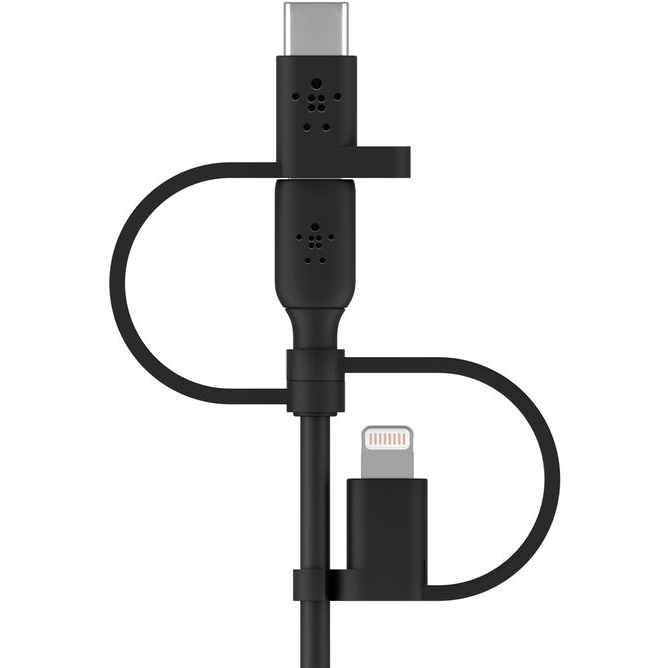 Câble USB - microUSB/USB Type-C/Lightning, 1m, Belkin CAC001bt1MBK - photo 4