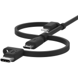 Câble USB - microUSB/USB Type-C/Lightning, 1m, Belkin CAC001bt1MBK
