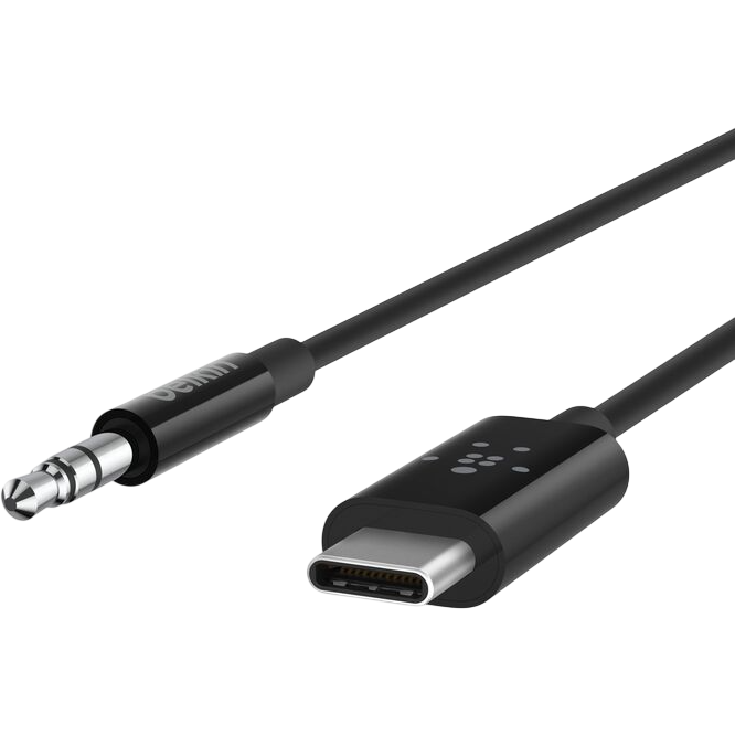 câble USB Type-C - 3.5 Jack, 0.9m, Belkin F7U079bt03-BLK - photo 4