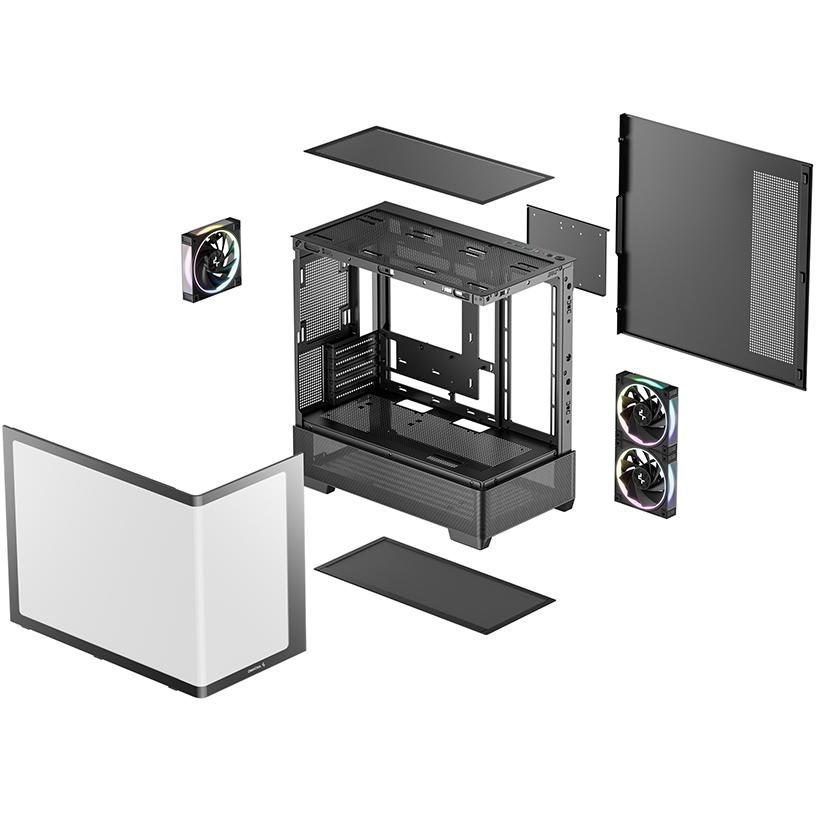Boîtier DeepCool CG380U 3F Black - R-CG380U-BKAGM3-G - photo 8