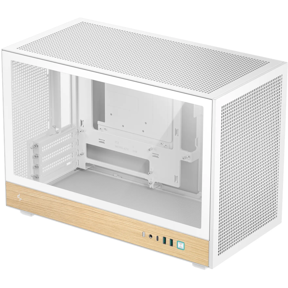 Boîtier DeepCool CH260 Wood White -  R-CH260-WHNWM0-G-1