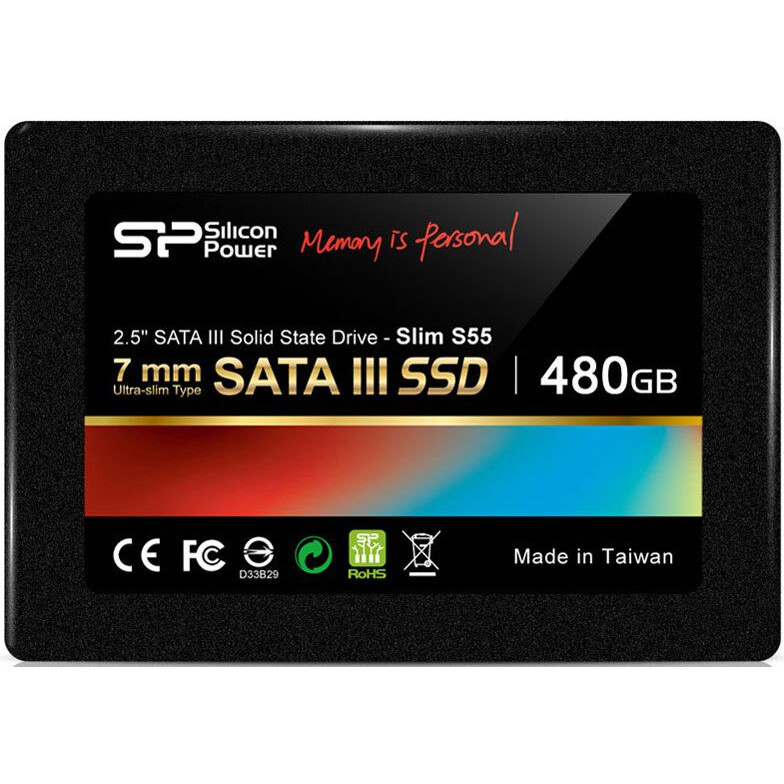 SSD interne 480GB Silicon Power S55 (SP480GBSS3S55S25)