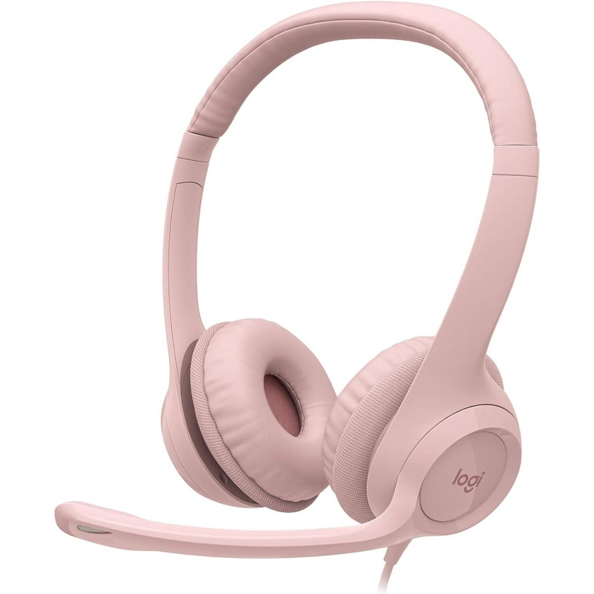 Casque Logitech Stereo Headset H390 USB-A Rose (981-001283) - 981-001281