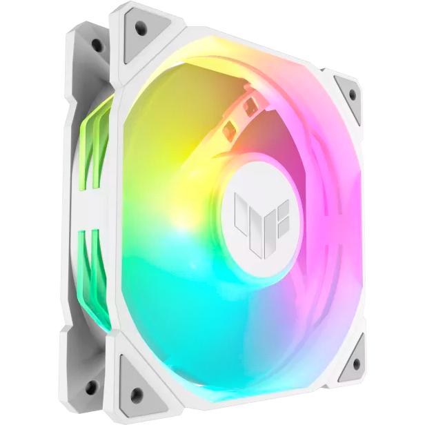 Ventilateur pour boîtier ASUS TUF Gaming TR120 ARGB Reverse White - 90DA00D3-B09000 - photo 2