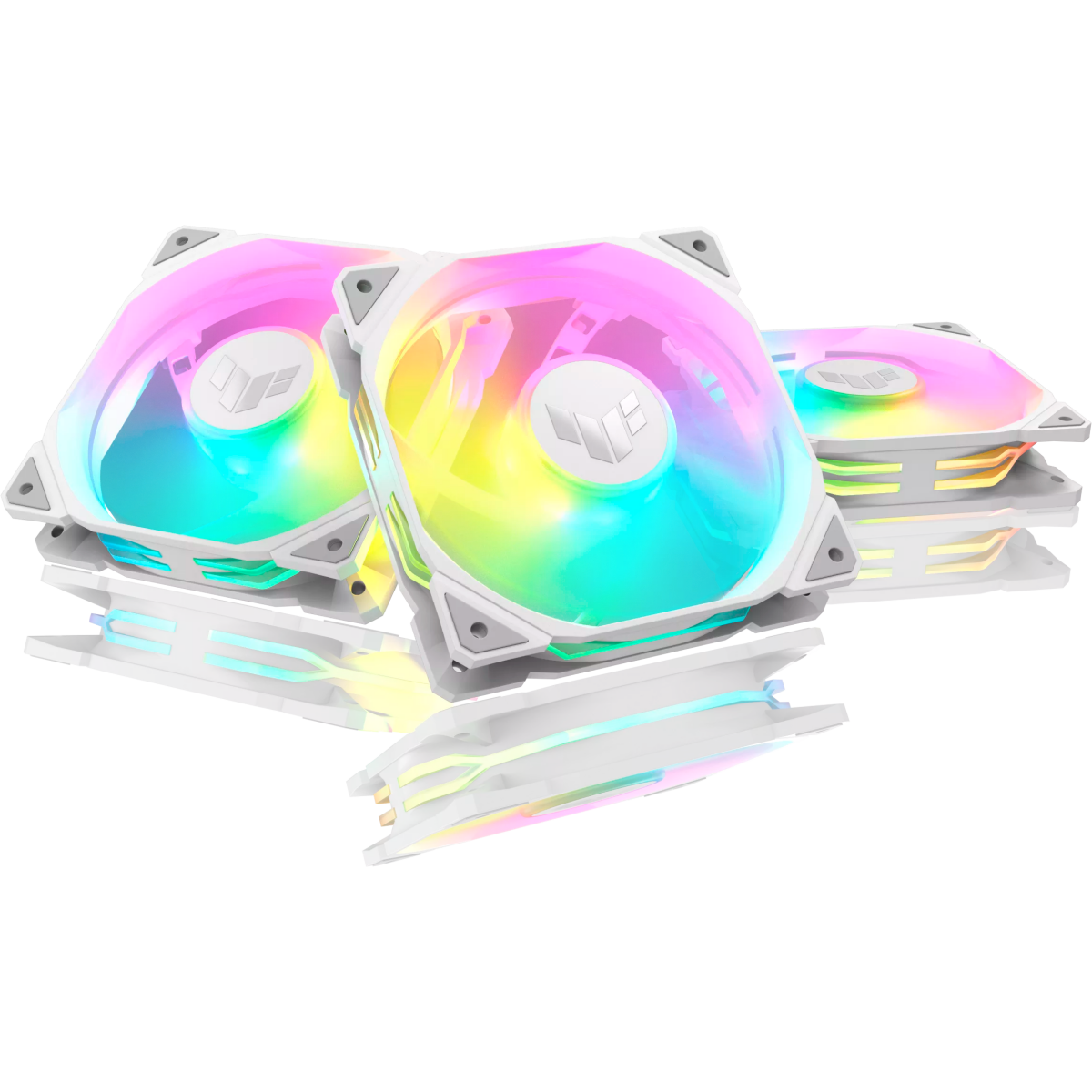 Ventilateur pour boîtier ASUS TUF Gaming TR120 ARGB White (3 pcs) - 90DA0093-B09020