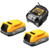 Chargeur + Batterie rechargeable DeWALT DCB1102E2-QW