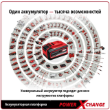 Chargeur + batterie rechargeable Einhell 18V Starter-Kit Power-X-Change (4512042)