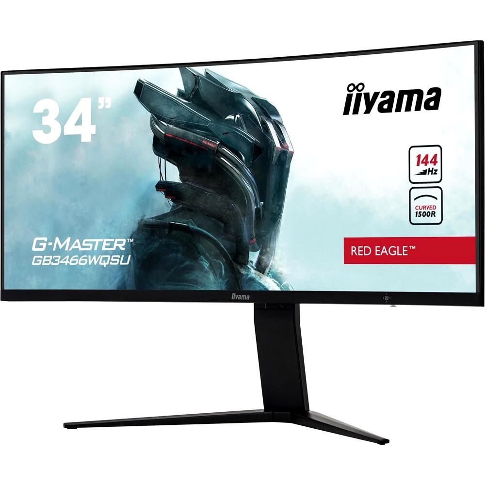 Monitors Iiyama 34" G-Master GB3466WQSU-B1 Red Eagle - foto 2