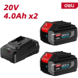 Chargeur + batterie rechargeable Deli DE-CM20A4E