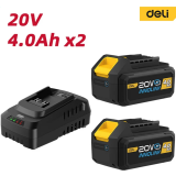 Chargeur + Batterie rechargeable Deli DL-CM20A4E