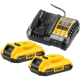 Chargeur + Batterie rechargeable DeWALT DCB1104D2-QW