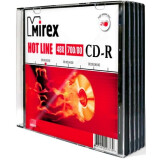 Disks CD-R Mirex 700Mb 48x HotLine Slim Case (5pcs) (201571)