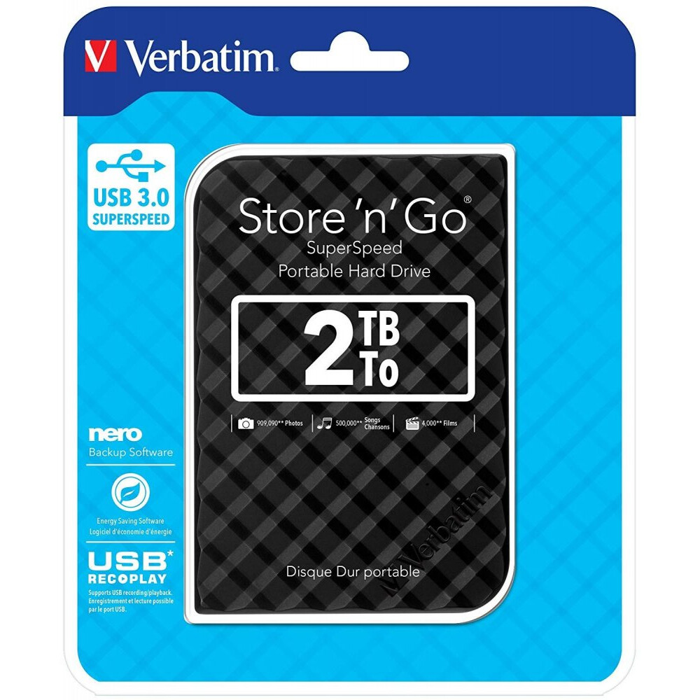 disque dur externe 2TB Verbatim Store n Go Black (USB3.0) - 53195 - photo 3