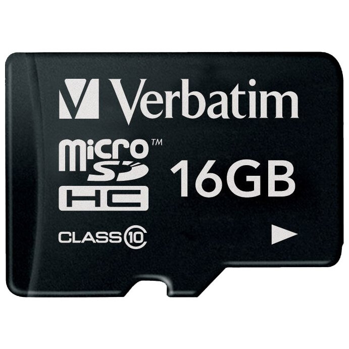 Carte mémoire 16GB MicroSD Verbatim (44010)