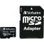 Carte mémoire 256GB MicroSD Verbatim + SD adapter (44087)
