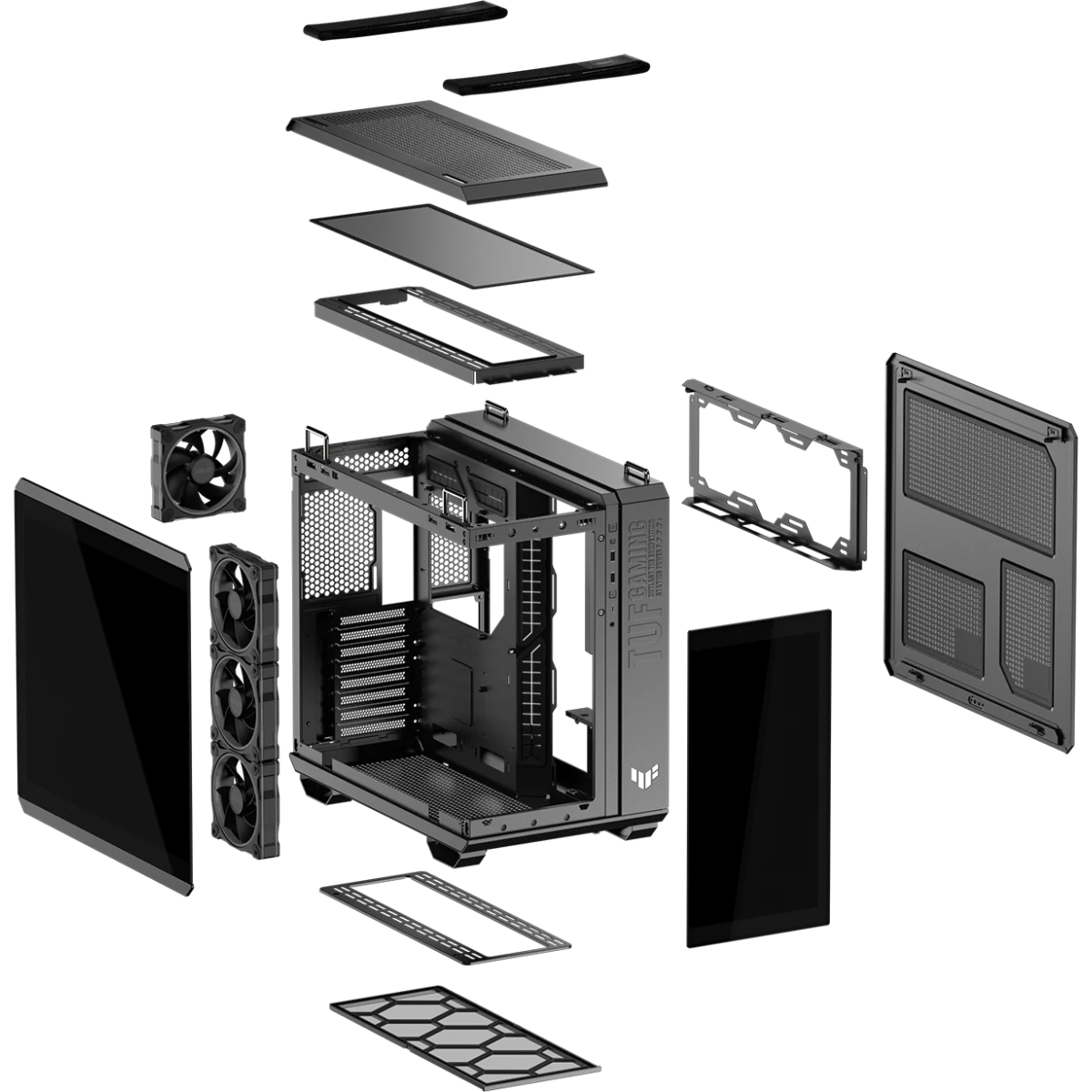 Boîtier ASUS TUF Gaming GT502 Horizon ARGB Black - 90DC0090-B19020 - photo 19