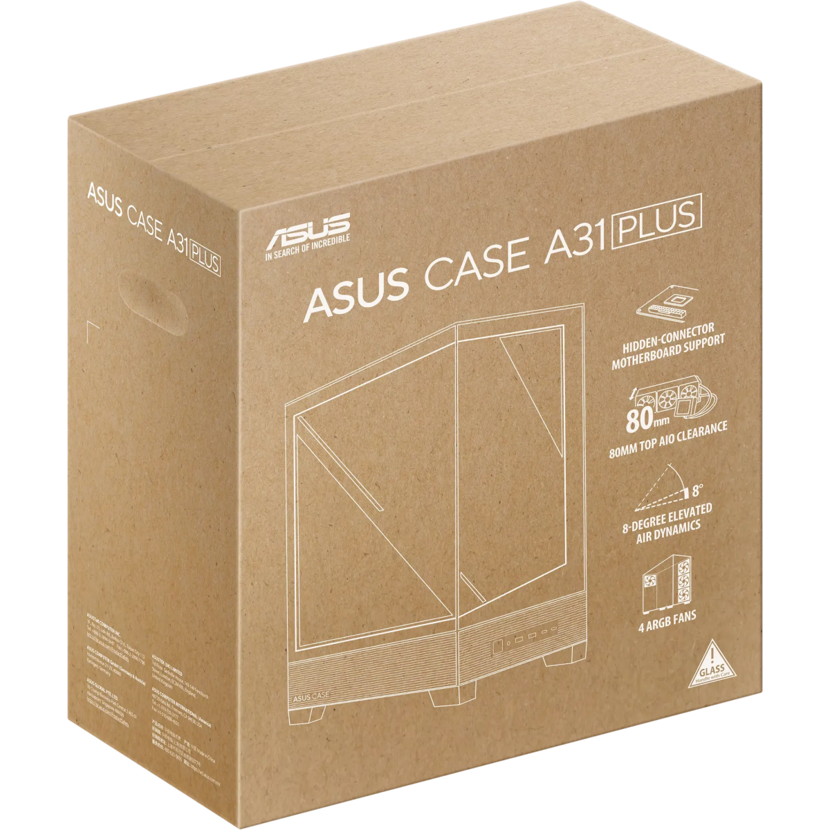 Boîtier ASUS A31 Plus White - 90DC00R3-B19000 - photo 17
