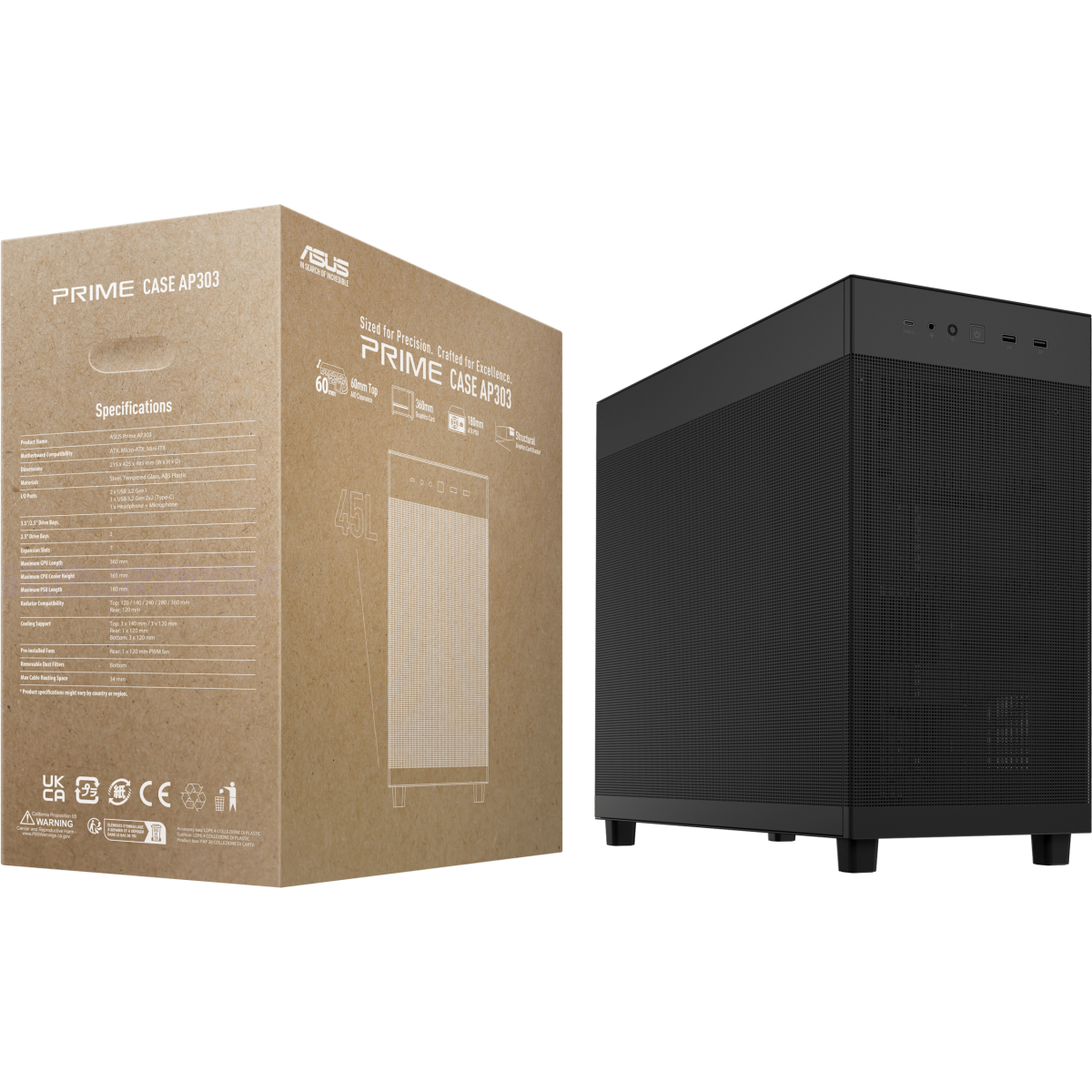 Boîtier ASUS Prime AP303 Mesh Black - 90DC00V0-B39000 - photo 14