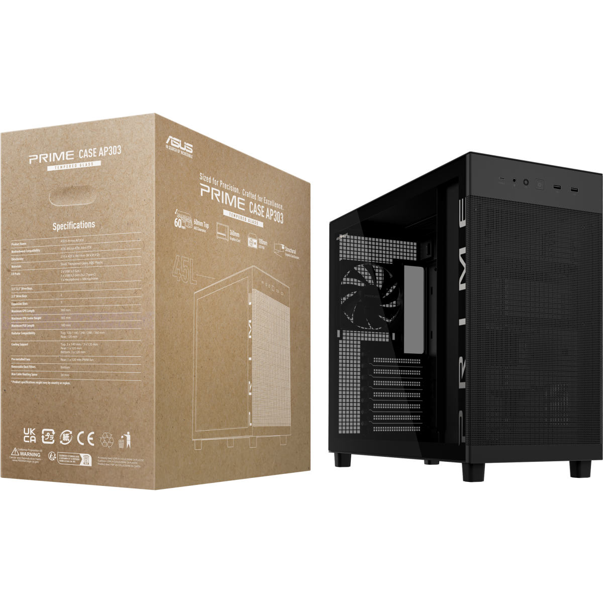 Boîtier ASUS Prime AP303 TG Black - 90DC00V0-B39010 - photo 14