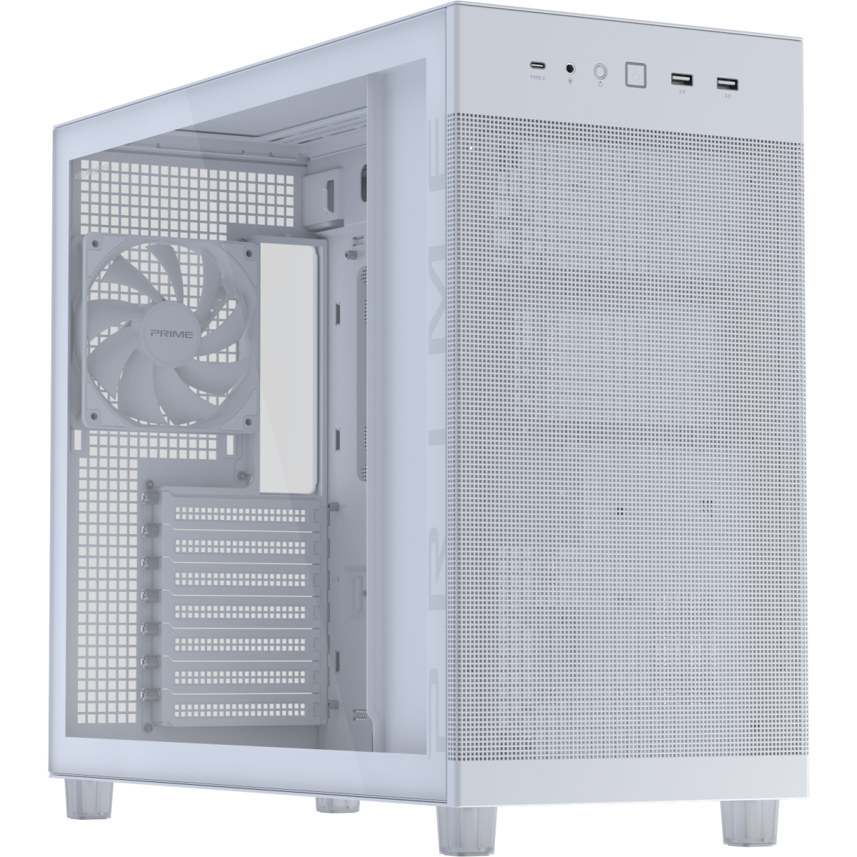 Boîtier ASUS Prime AP303 TG White - 90DC00V3-B39010