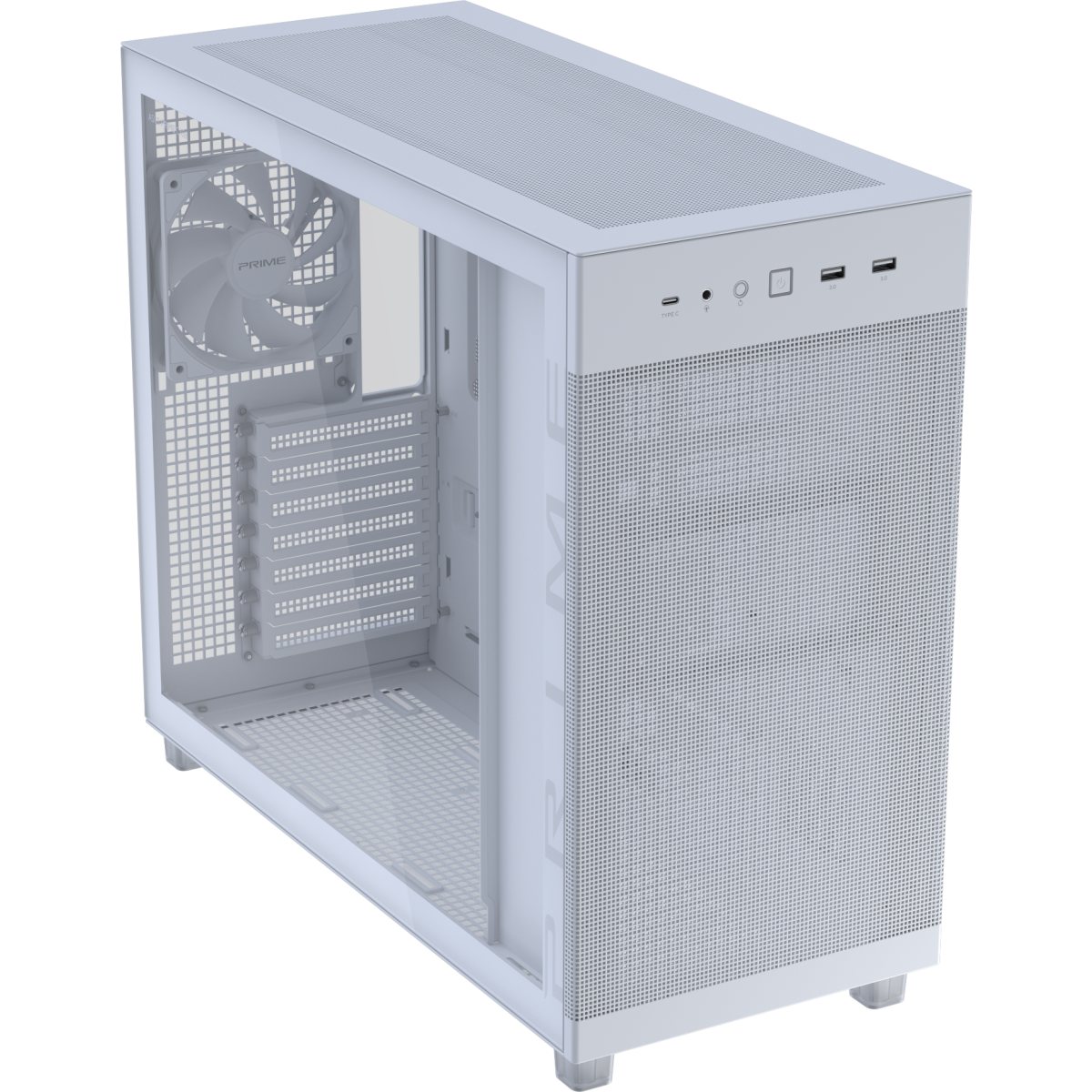 Boîtier ASUS Prime AP303 TG White - 90DC00V3-B39010 - photo 4