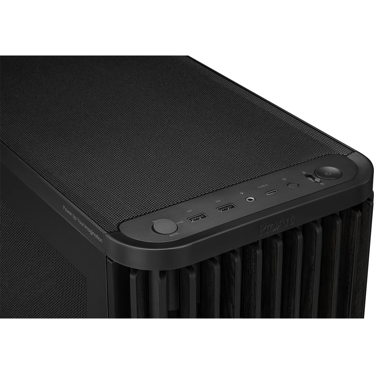 boîtier ASUS ProArt PA401 Wood Edition Mesh Panel Black - 90DC00M0-B39040 - photo 6