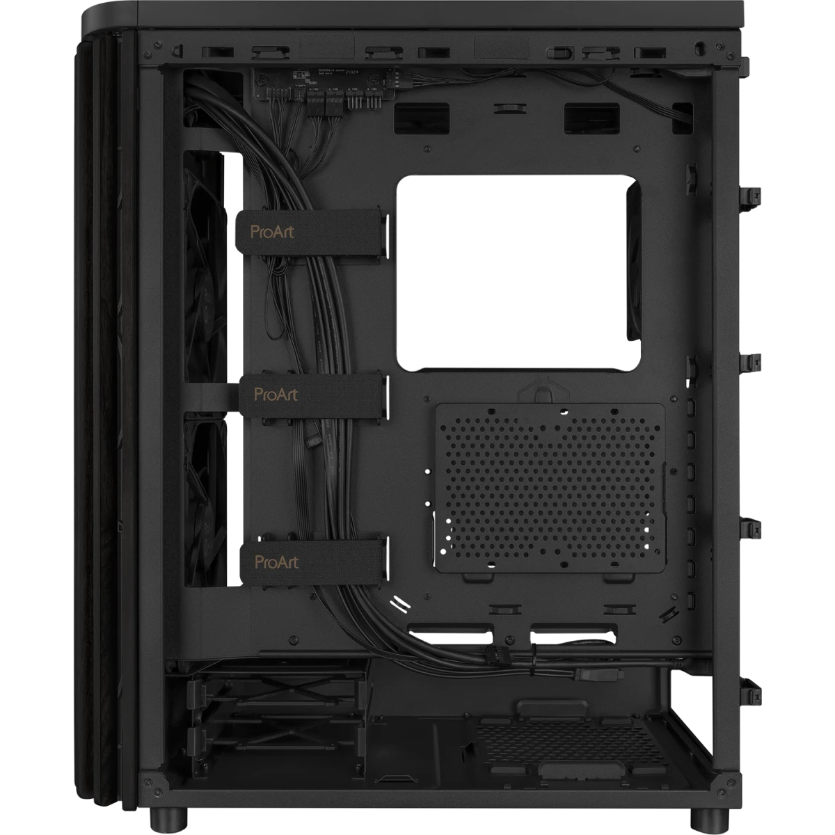 boîtier ASUS ProArt PA401 Wood Edition Mesh Panel Black - 90DC00M0-B39040 - photo 12